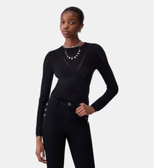 Haut en maille avec découpe Liu Jo