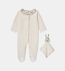 Dors-bien velours et tissu Liberty + doudou Cyrillus
