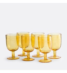 Lot de 6 verres à pied verre bullé La Redoute Interieurs