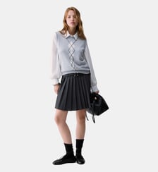 Robe courte avec jupe en flanelle Liu Jo