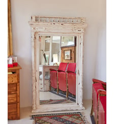 Grand miroir ancien en bois Georges N°1354- Produit chiné Debongout