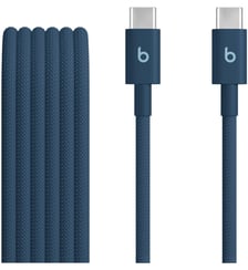 Câble de charge tissé USB-C vers USB-C 1M50 Bleu nitro Beats