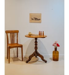 Table d'appoint en bois Francine N°918- Produit chiné Debongout