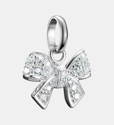 Pendentif Charm nœud avec pierres blanches Connect Thomas Sabo