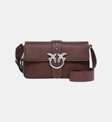 Sac porté épaule moyen classic love bag slouchy en cuir zippé Pinko