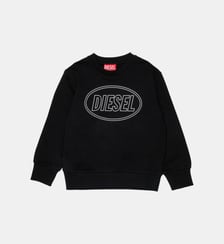 Sweat-shirt à col rond avec logo Diesel Kids