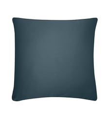 Taie D'oreiller Pure White Satin Lavé Stone Finition Black Drouault