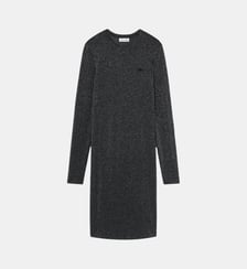 Robe manches longues métallisée slim fit Lacoste