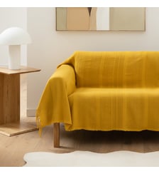 Plaid artisanal frangé coton La Redoute Interieurs