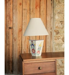 Lampe à poser en faïence Suzanne N°650- Produit chiné Debongout