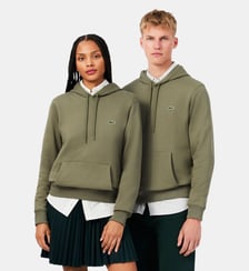 Sweatshirt à capuche molleton imprimé Lacoste