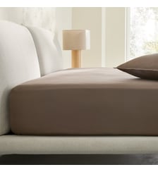 Drap-housse satin de coton lavé 200 fils, bonnet 30 cm AM.PM