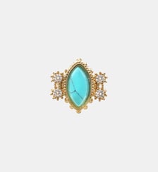 Bague réglable avec cabochon central FIONA Hipanema