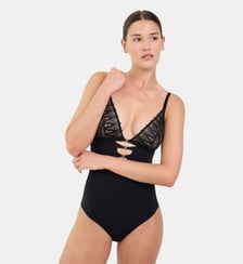 Body sans armatures Dreamcatcher noir Maison Lejaby