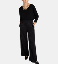 Pantalon baccarat en cupro jacquard Momonì