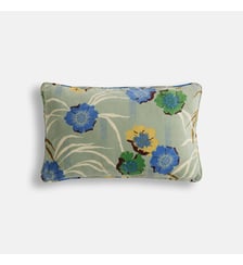 Housse de coussin rectangulaire 50x30, en velours de coton imprimé La Redoute Interieurs