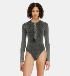 Body en coton à boutons devant Diesel