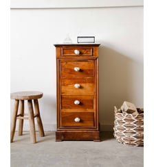 Table de chevet avec son plateau en marbre Odile N°1387- Produit chiné Debongout