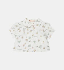 Chemise à manches courtes avec imprimé fleuri Marni