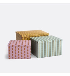 Lot de 3 boîtes gigognes à couvercle La Redoute Interieurs