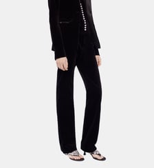 Pantalon tailleur en velours Rabanne