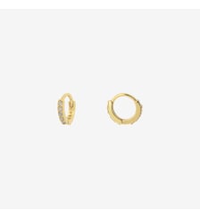 Paire de boucles d'oreilles créoles doré  palma Caroline Najman