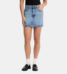 Jupe droite courte denim Guess Jeans