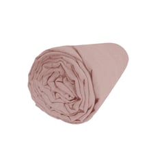 Drap housse en lin lavé bonnet 30cm, RÊVE DE LIN Blanc Cerise