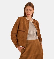 Veste À Manches Longues En Suède Betty Maison 123