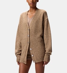 Cardigan en tissu bouclette à strass Pinko