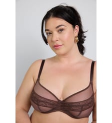 Soutien-gorge avec armatures grande taille Nudité marron Maison Lejaby