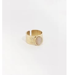 Bague Tulum  en Acier doré Zag Bijoux