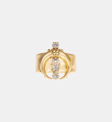 Bague réglable cabochon lune RIM Hipanema