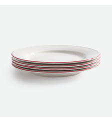 Lot de 4 assiettes plates en porcelaine La Redoute Interieurs