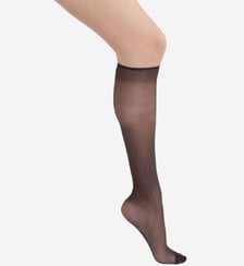 Lot de 2 paires de Mi-Bas Voile Brillant Transparent 15D Sublim Dim