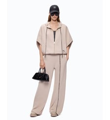 Pantalon wide leg avec cordon de serrage et chaîne Pinko