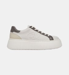 Sneakers en toile avec maxi logo Liu Jo