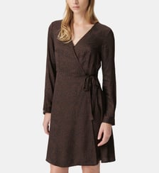 Robe portefeuille imprimé léopard Ikks