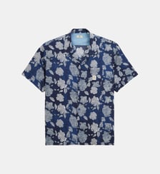 Chemisette Caracas motif floral en coton Serge Blanco