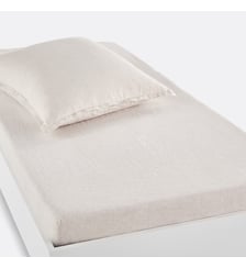 Drap housse enfant lin lavé, bonnet 30cm La Redoute Interieurs