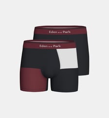 2Pack Boxer Tricolore+UniBORDEAUX MULTICOLRE4SMALL Eden Park