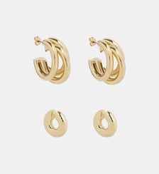 Duo de créoles et ear cuffs punk Rabanne