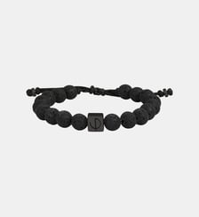 Bracelet souple Orso en Acier 316L avec lave noir Phebus