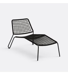 Chaise longue métal acier et corde tressée La Redoute Interieurs