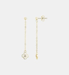 Boucles d'oreilles Fiorenza en Plaqué Or avec diamant blanc La Garçonne Diamant