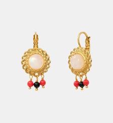 Boucles d'oreilles dormeuses   doré à l'or fin - Arizona Dream Satellite