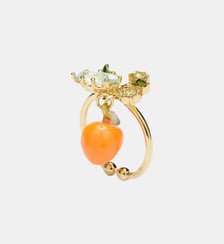 Bague ajustable orange et petites pierres Les Néréides