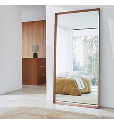 Miroir XXL noyer massif H200 cm AM.PM