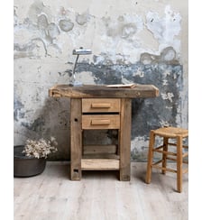 Petit établi en bois avec tiroirs Fernand N°461- Produit chiné Debongout