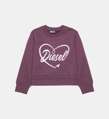 Sweat-shirt col rond avec logo Diesel Kids